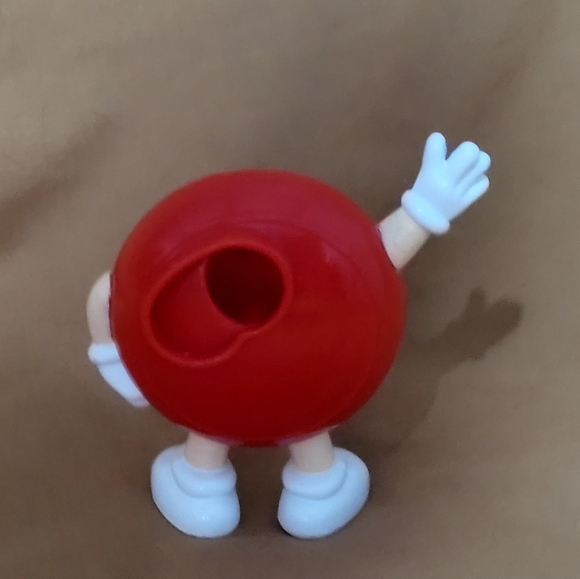 Vintage Red M&M Chocolate Candy Dispenser 3" Toy Figure Mars 1991 - Picture 2 of 4